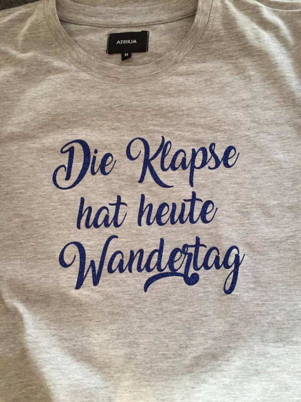 Die Klapse hat heute Wandertag Grösse S/M/L