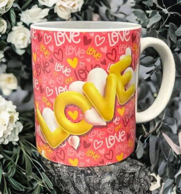 Fototasse Love Rückseite personalisierbar