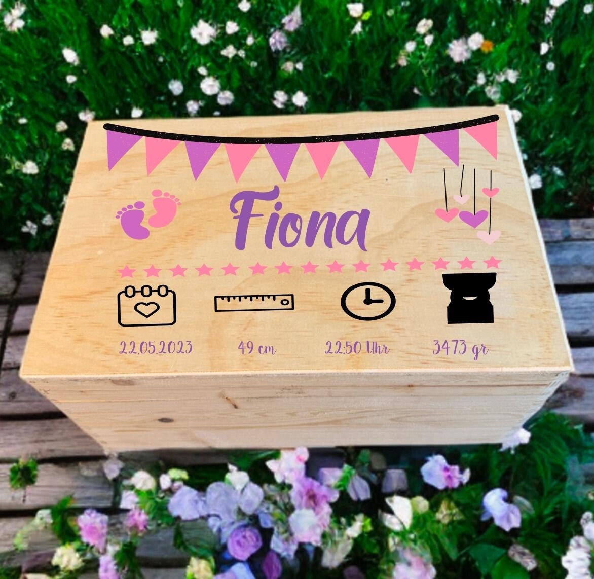 Erinnerungsbox Girlande Mädchen