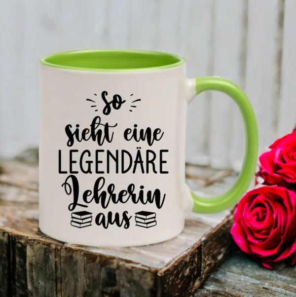 Tasse 2-farbig Legendäre Lehrerin