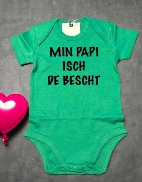 Baby Body Kurzarm Min Papi