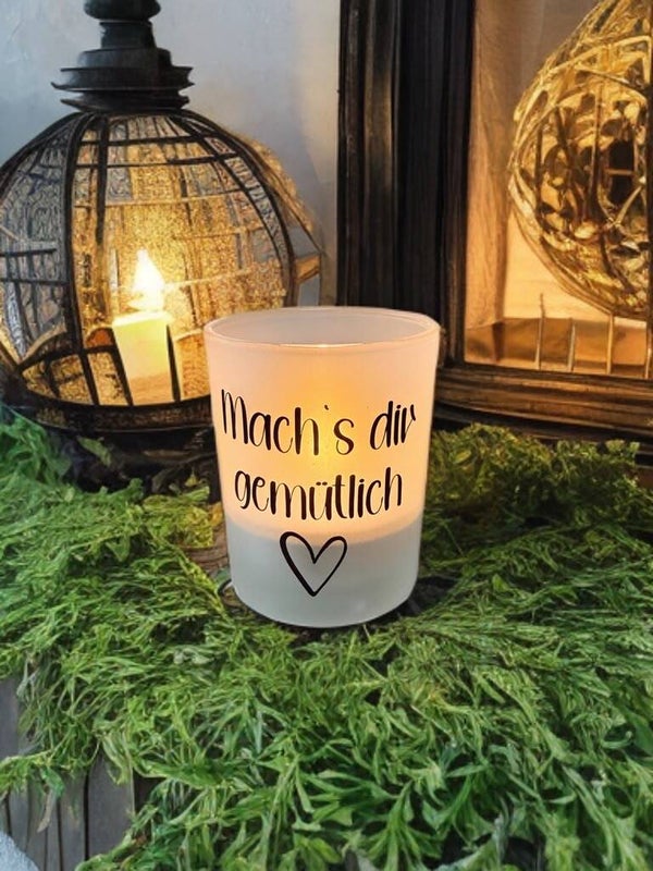 Windlicht Mach‘s dir gemütlich