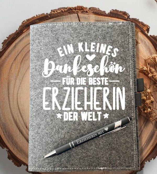 Notizbuch inkl. Kugelschreiber Kleines Dankeschön
