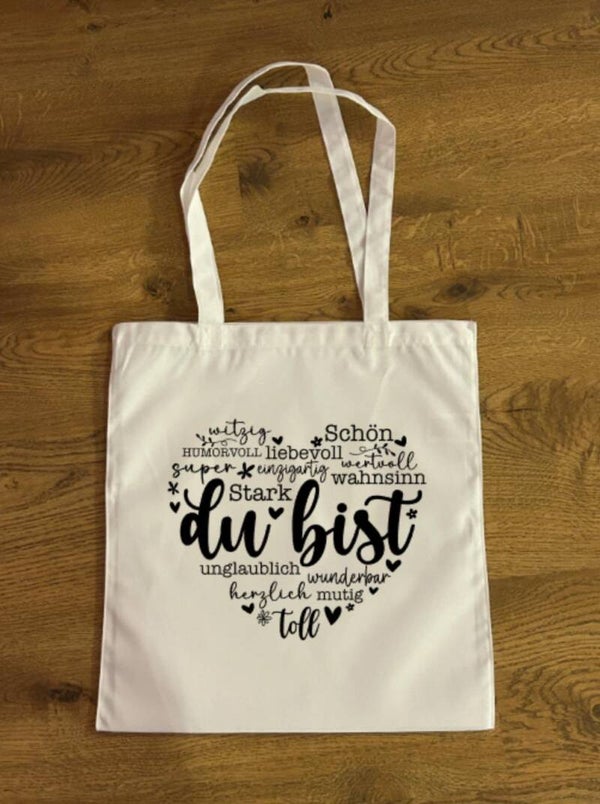Faltbare Einkaufstasche Du bist