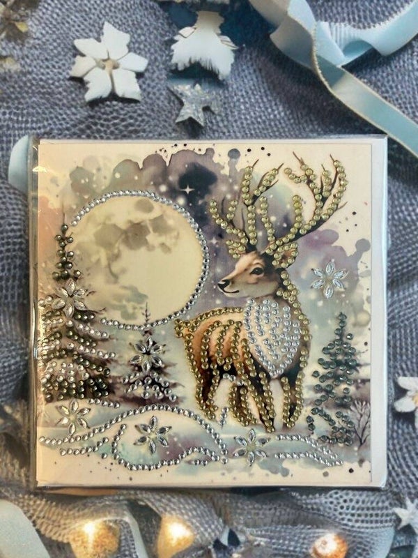 Weihnachtskarte Hirsch 5