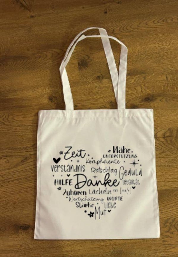 Faltbare Einkaufstasche Danke
