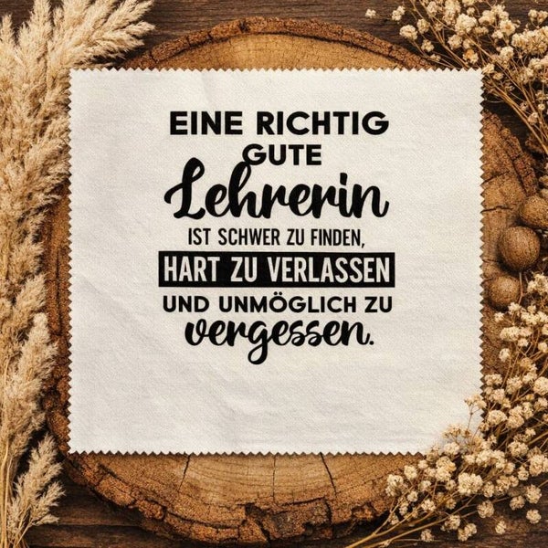 Brillenputztuch Richtig gute Lehrerin