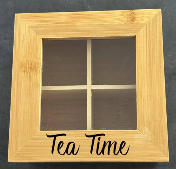 Teebox aus Bambus Tea Time