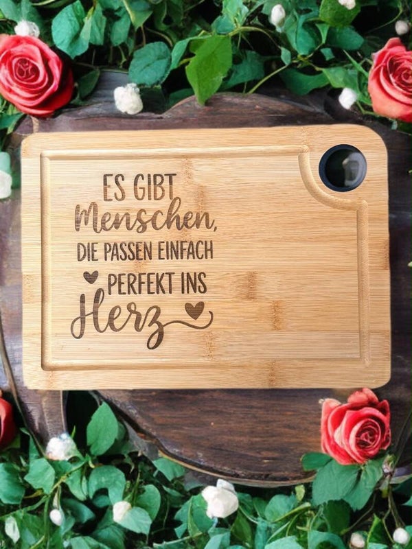 Holzschneidebrett Menschen