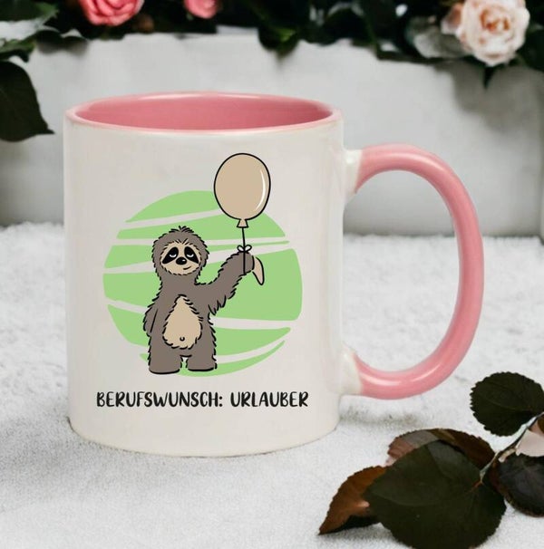 Tasse 2-farbig Berufswunsch