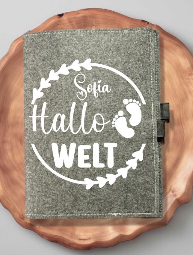 Gesundheitshefthülle Hallo Welt