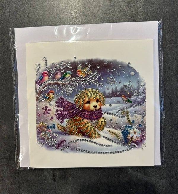 Weihnachtskarte Hund 4
