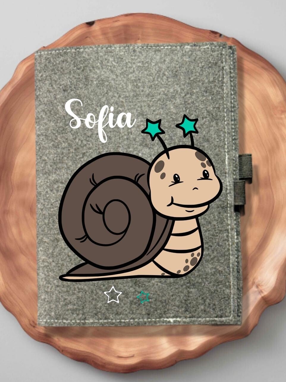 Gesundheitshefthülle Schnecke