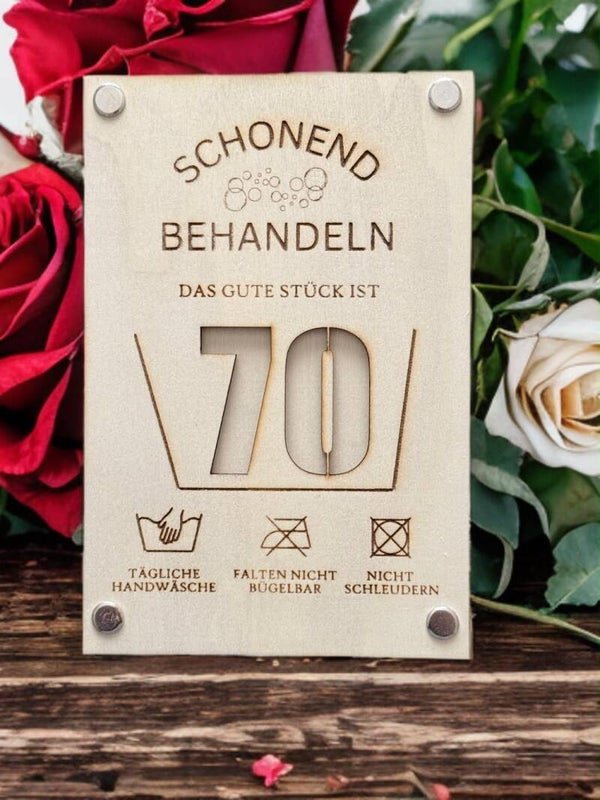 Geldgeschenk Schonend behandeln 70