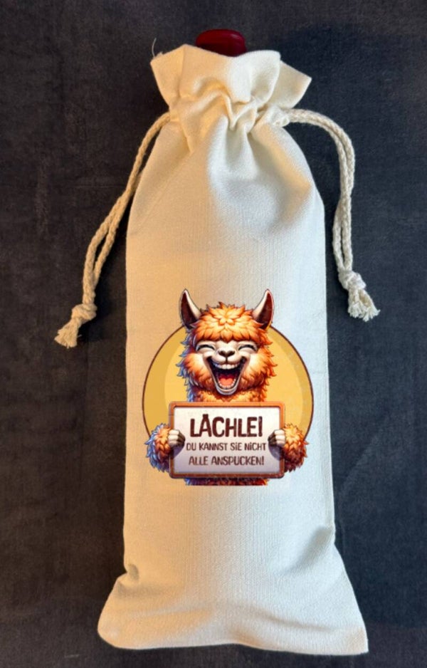 Flaschenbeutel Lama