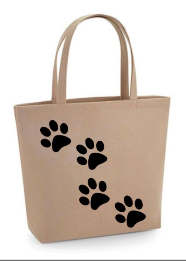 Filztasche Pfoten