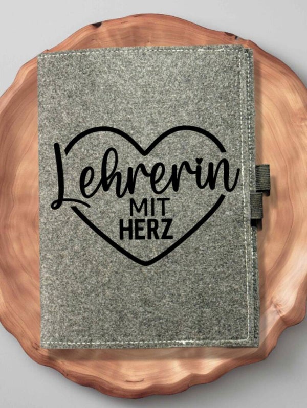 Notizbuch Lehrerin mit Herz