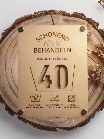 Geldgeschenk schonen behandeln 40
