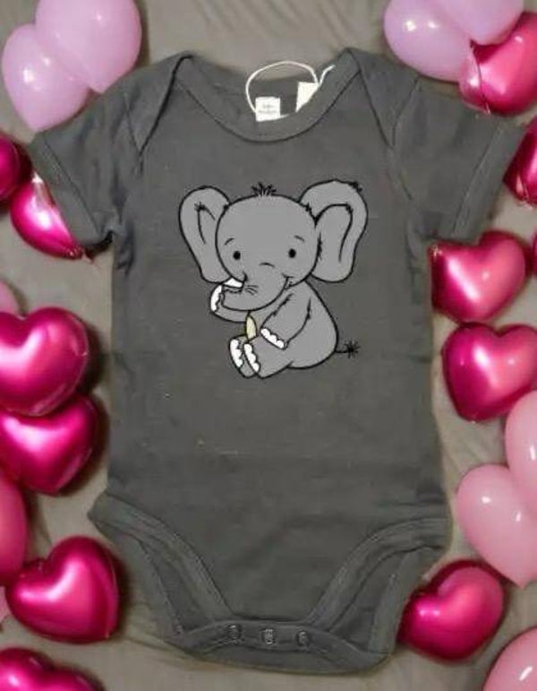 Baby Body Elefant Kurzarm