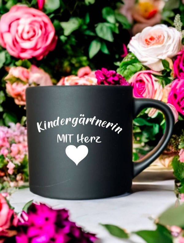 Tasse Kindergärtnerin mit Herz