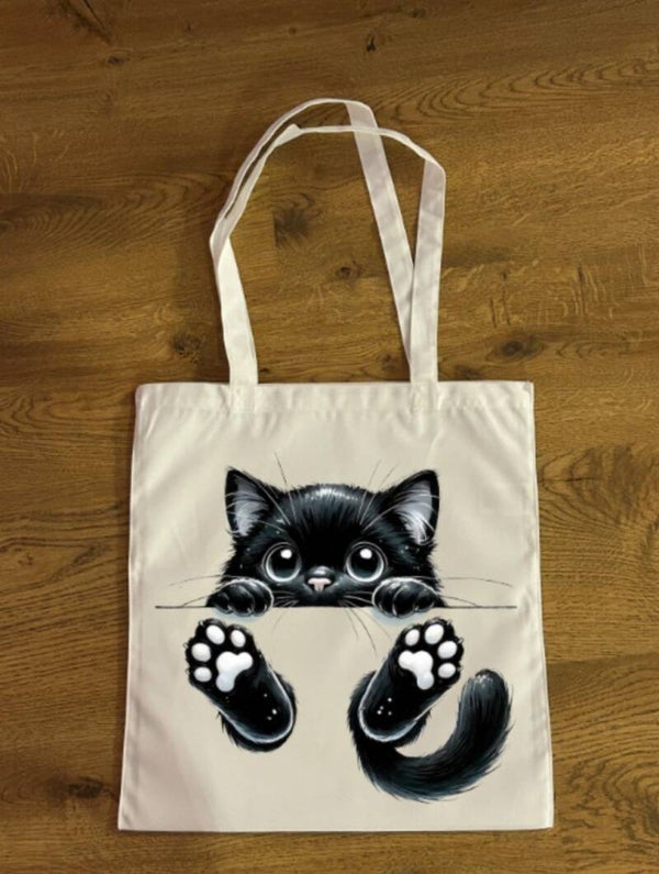 Faltbare Einkaufstasche Katze 3