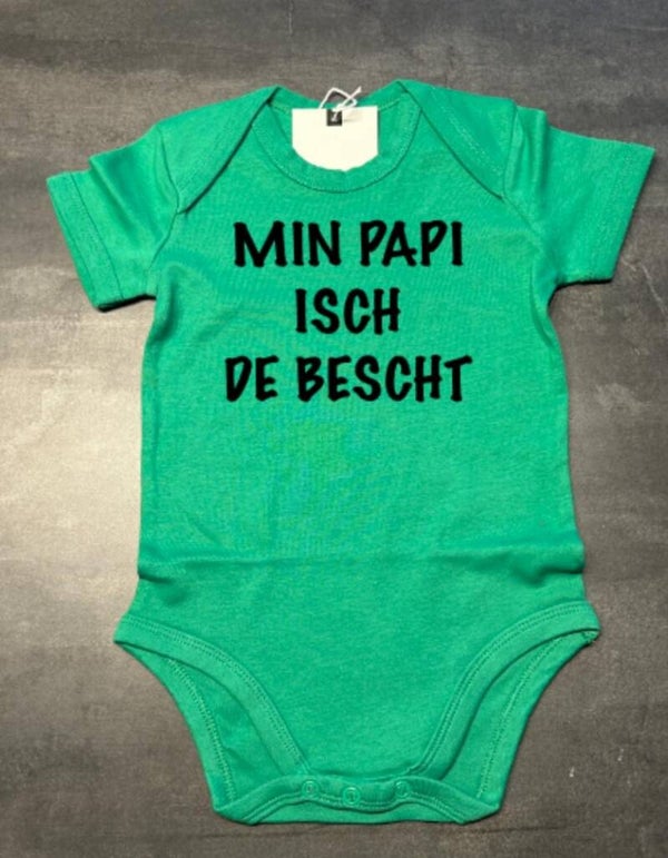 Baby Body Kurzarm Min Papi