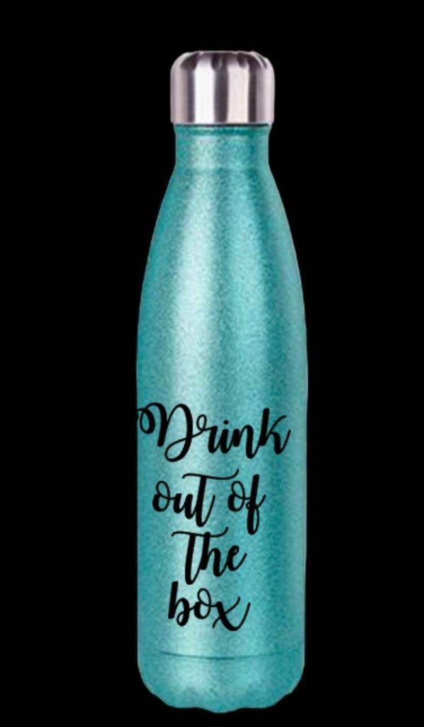 Glitzer-Trinkflasche Drink out of the box