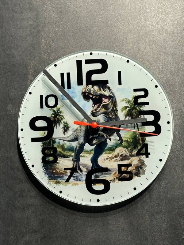 Wanduhr Dinosaurier