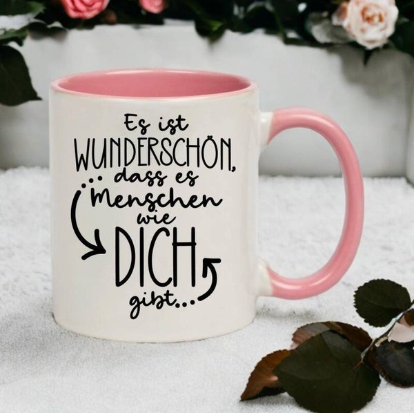 Tasse 2-farbig Wunderschön