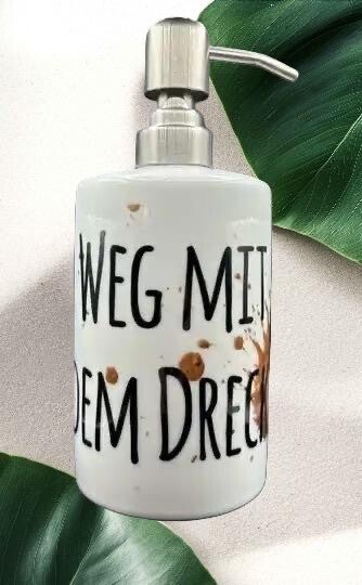 Seifenspender Weg mit dem Dreck