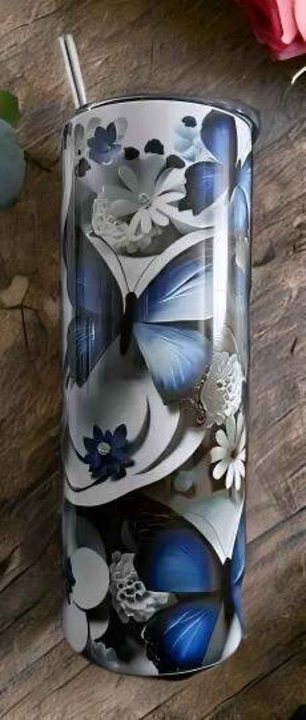 Trinkflasche Schmetterling