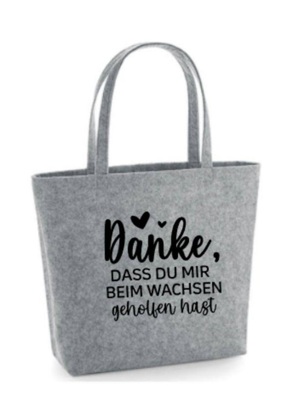 Filztasche Danke