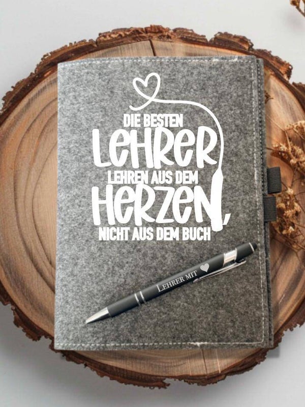 Notizbuch inkl. Kugelschreiber Die besten Lehrer