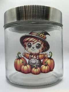 Dekoglas Vogelscheuche