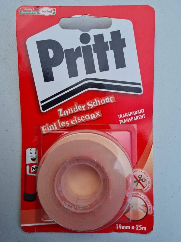 Pritt - afscheurbare transparante plakband (5 rolletjes)
