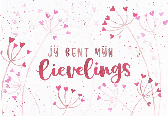 Je bent mijn lievelings - wenskaart