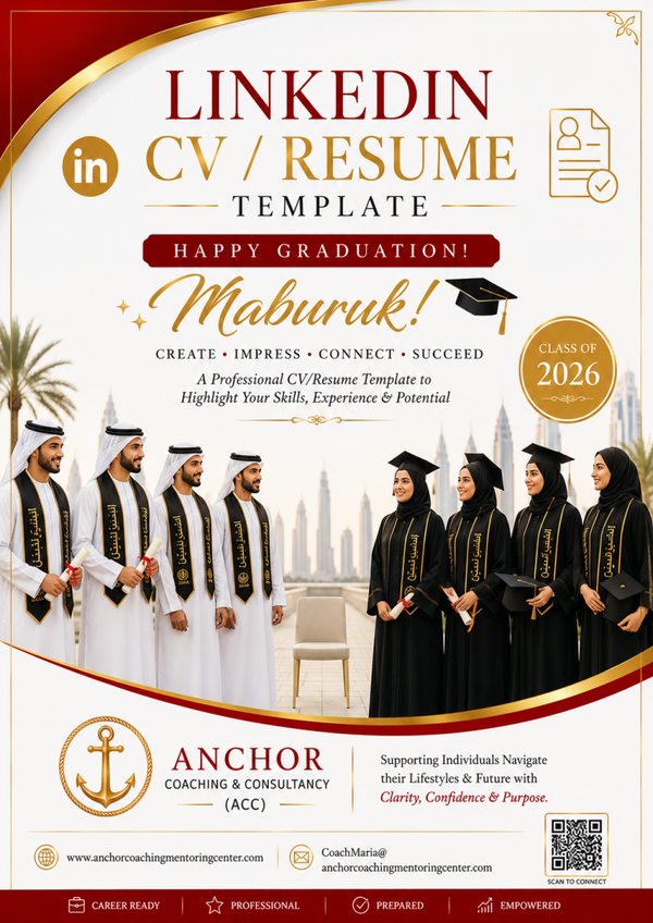 LINKEDIN CV TEMPLATE - ACC FREE GIFT TO 2026 GRADUATES MUBARAK!