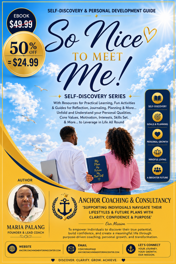 'So Nice to Meet Me' an E-Book Guide for Self-Discovery & Personal Development