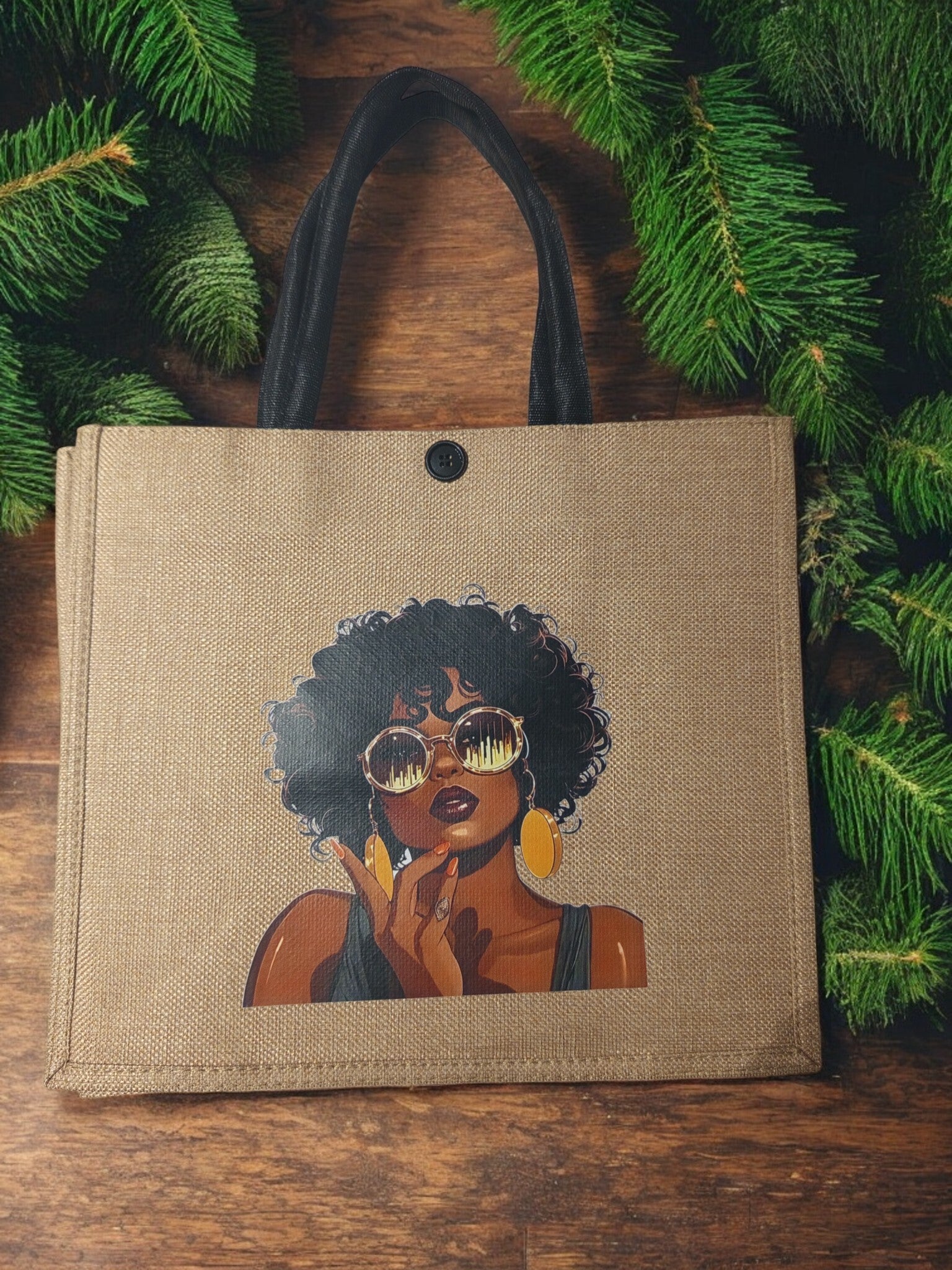Sac en Toile de Jute Femme Stylée