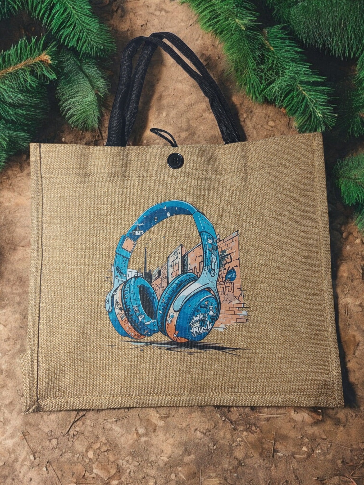 Sac en Toile de Jute Casque