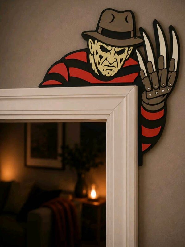 Dekoracja narożna drzwi lub futryny - Freddy Krueger