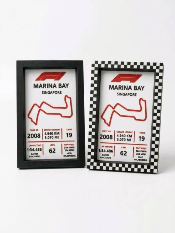 F1 - MARINA BAY - Tabliczka znamionowa toru wyścigowego