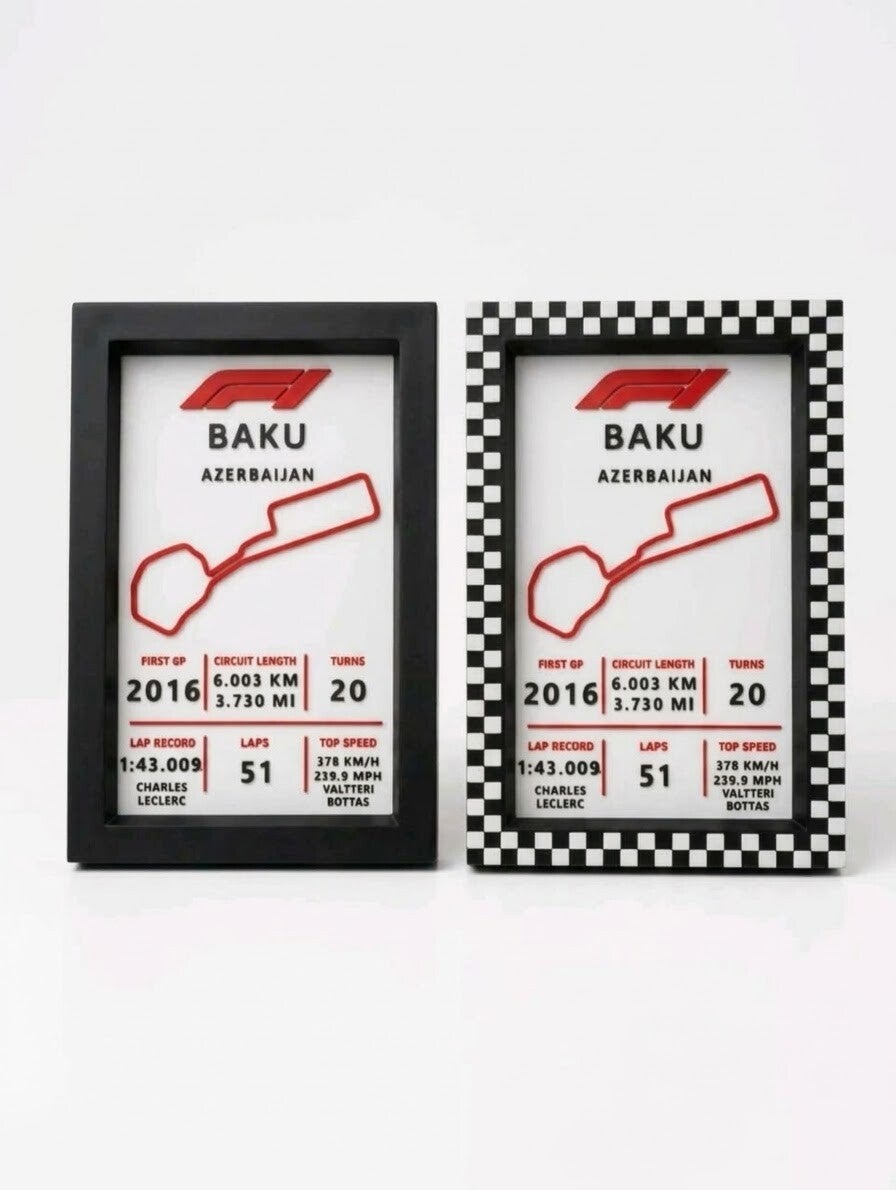 F1 - BAKU - Tabliczka znamionowa toru wyścigowego