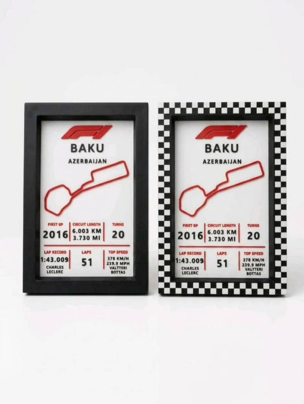 F1 - BAKU - Tabliczka znamionowa toru wyścigowego