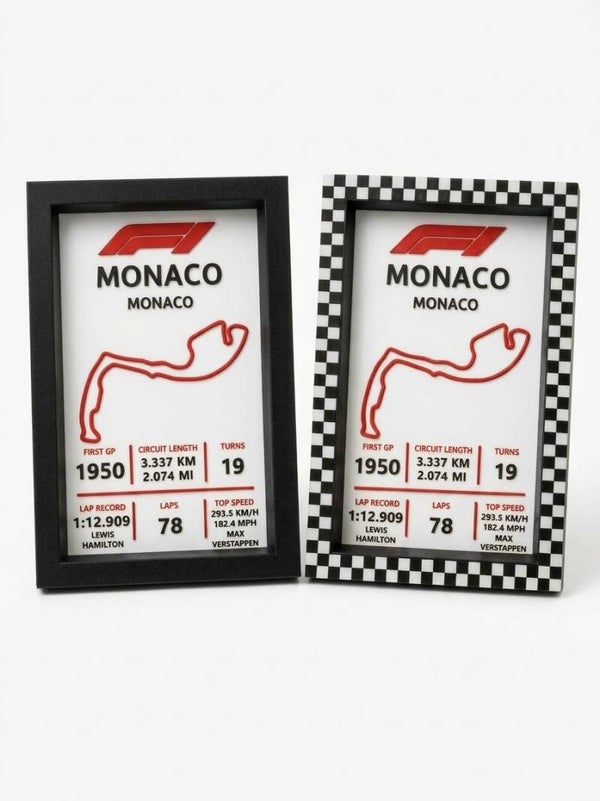 F1 - MONACO - Tabliczka znamionowa toru wyścigowego