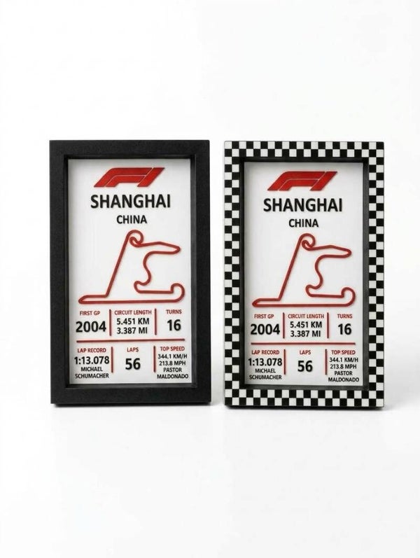 F1 - SHANGHAI - Tabliczka znamionowa toru wyścigowego