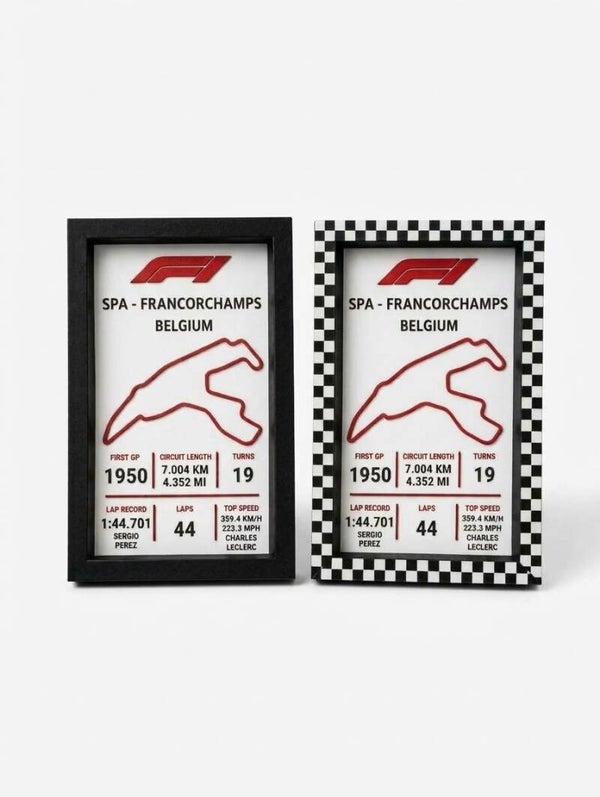 F1 - SPA-FRANCORCHAMPS - Tabliczka znamionowa toru wyścigowego