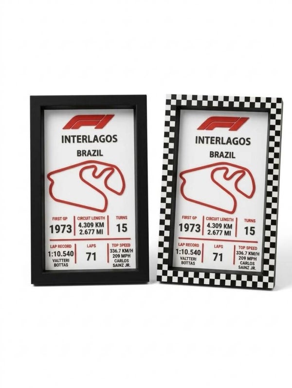 F1 - INTERLAGOS - Tabliczka znamionowa toru wyścigowego