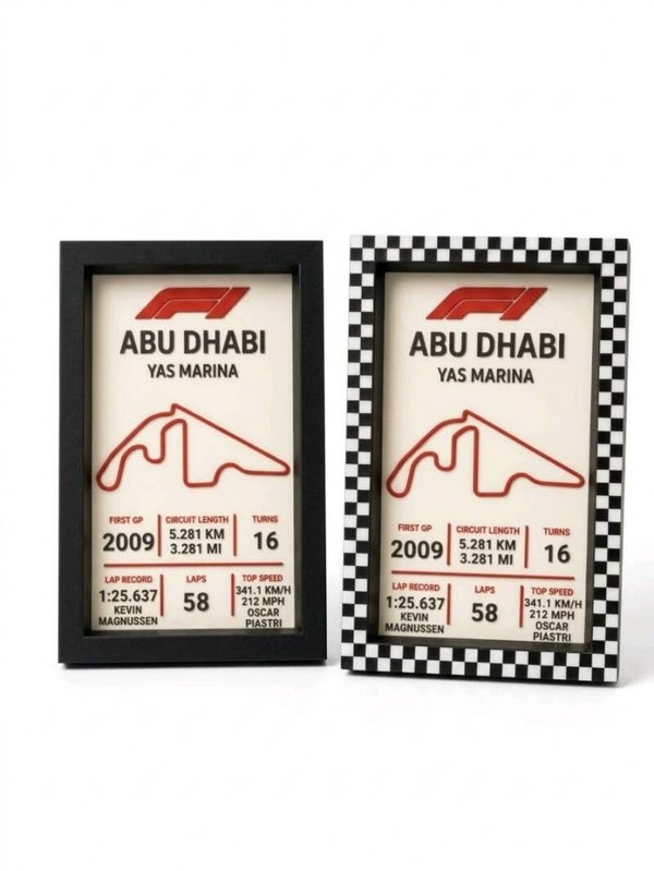 F1 - ABU DHABI - Tabliczka znamionowa toru wyścigowego