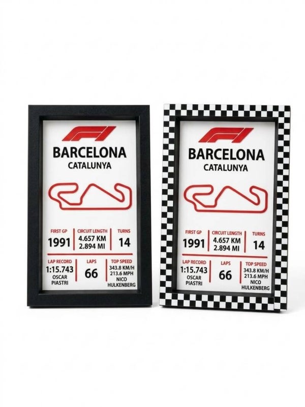 F1 - BARCELONA - Tabliczka znamionowa toru wyścigowego